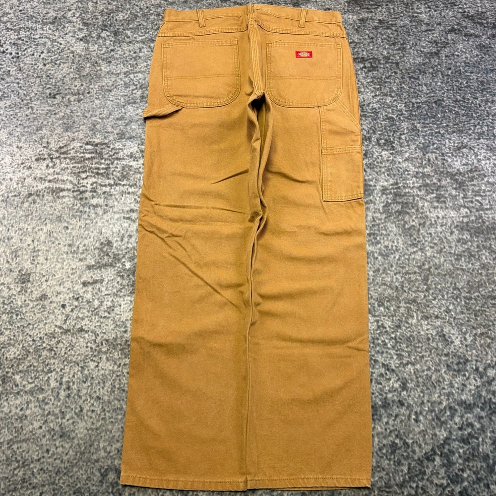 Dickies Carpenter Pants Mens 36x32 Tan Utility Workwear Canvas